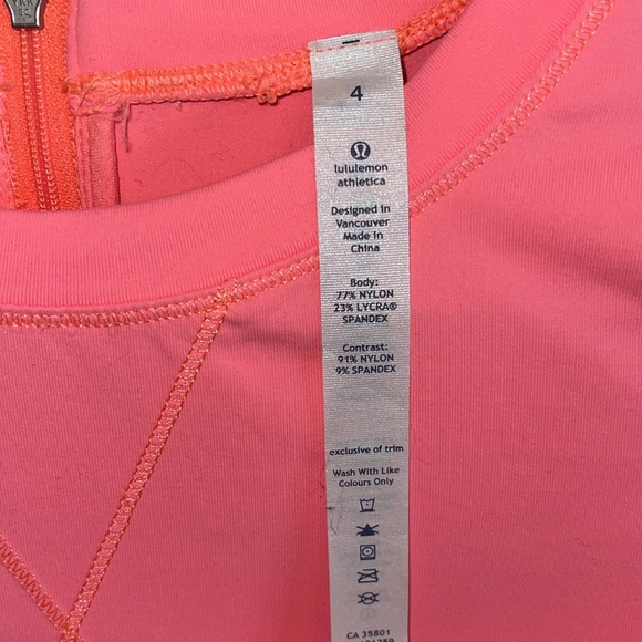 Lululemon Run: Warm Up Crew
Coral Orange - sz 4 - Picture 11 of 15